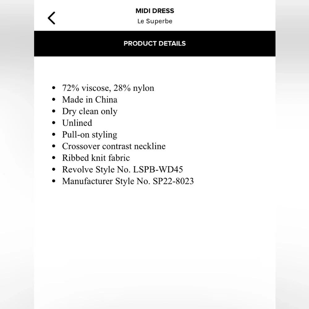 LE SUPERBE Color block Midi Dress - Picture 6 of 7